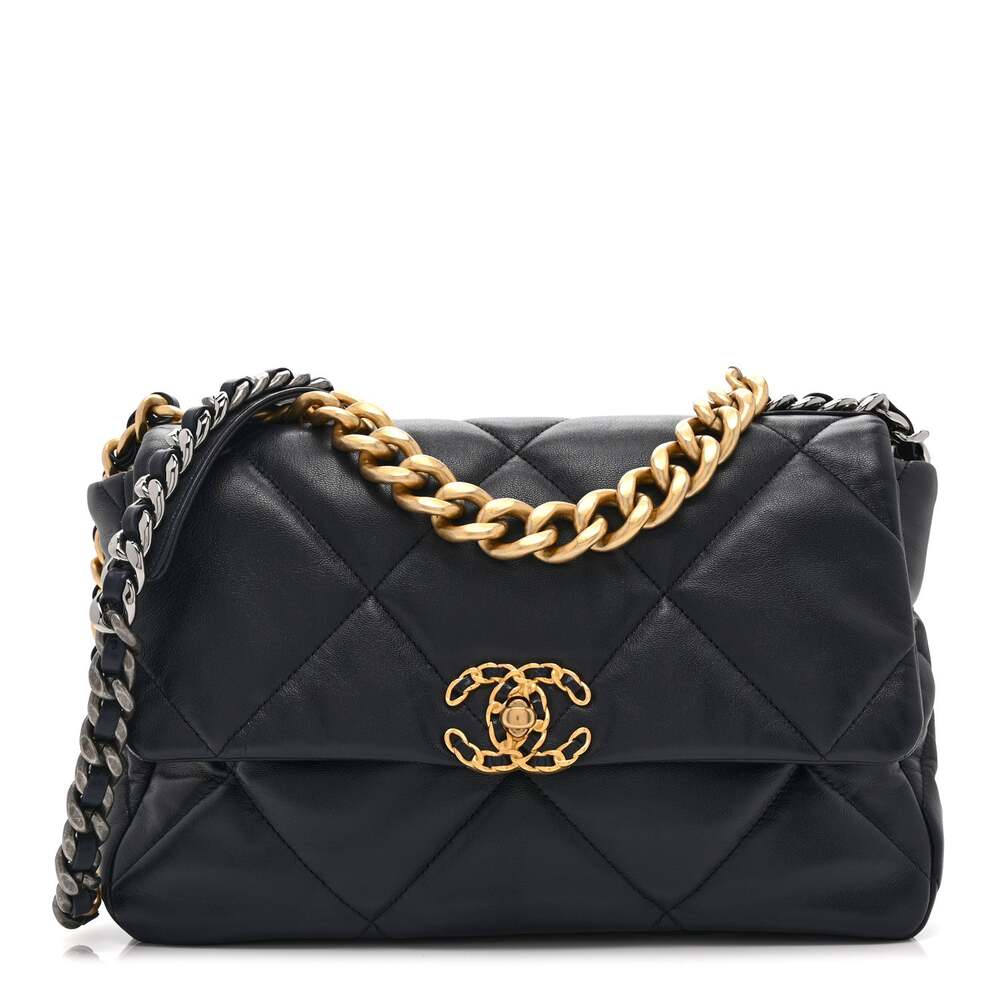 Lambskin Quilted Large Chanel 19 Flap #330503C40B